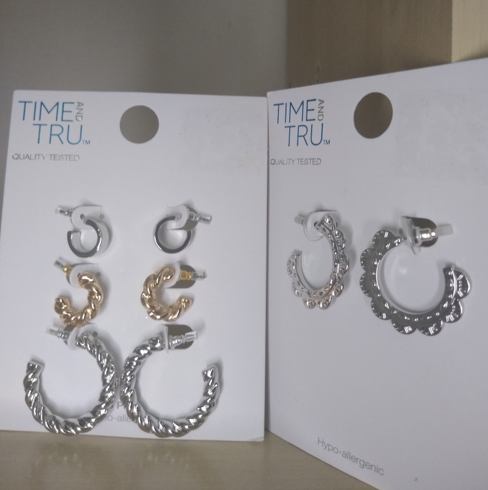 Mini Chunky Hoops Fashion Hoop Earrings